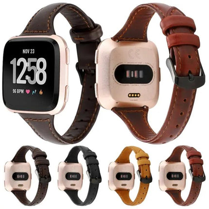 Fitbit Versa Genuine Leather Band Horse Texture 80mm