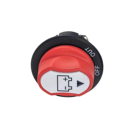 Car Battery Selector Isolator Rotary Switch for Vehicle Power red rotary ON-OFF battery isolate switch, 32V 100A compact control knob