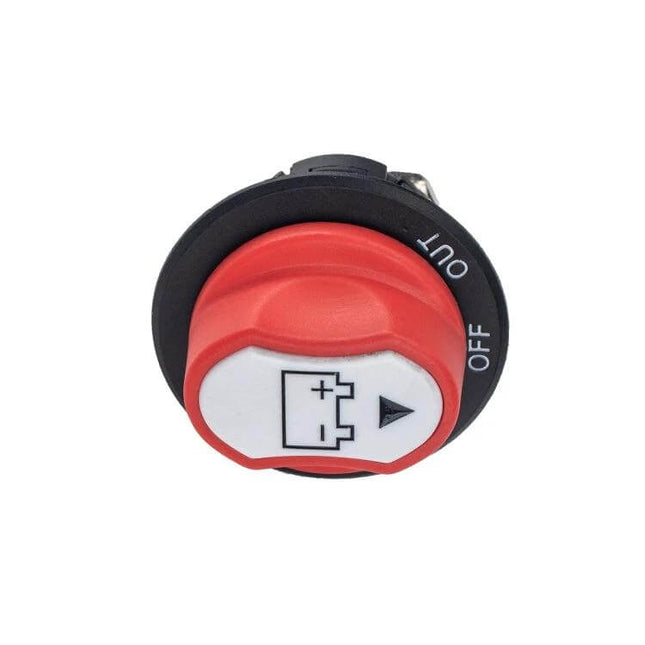 Car Battery Selector Isolator Rotary Switch for Vehicle Power red rotary ON-OFF battery isolate switch, 32V 100A compact control knob