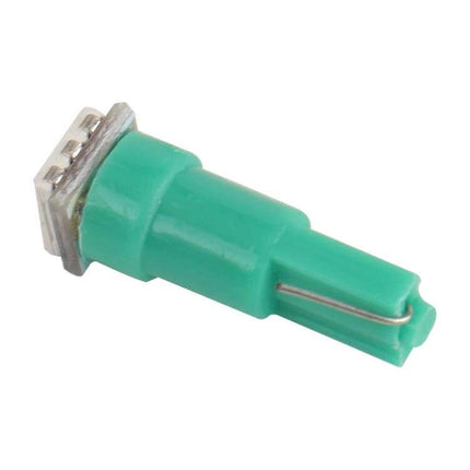 Car LED Indicator Lights, Green, 30-Pack for License Plate - single green T5 base LED bulb for license plate and interior vehicle lighting