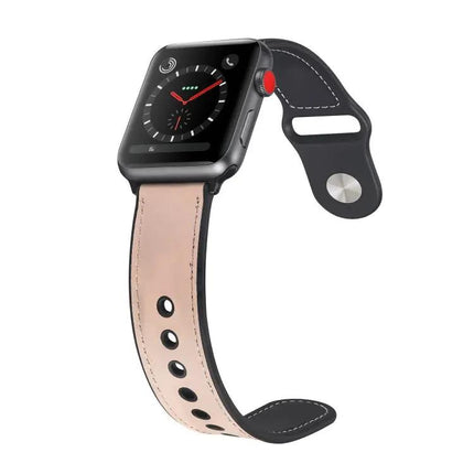 Paste Leather TPU Watch Band For Apple Watch 38mm 40mm