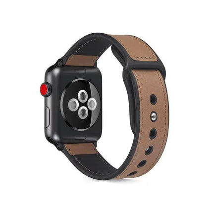 Paste Leather TPU Watch Band For Apple Watch 38mm 40mm