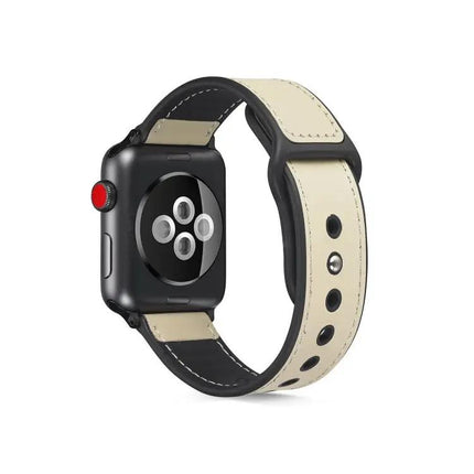 Paste Leather TPU Watch Band For Apple Watch 38mm 40mm