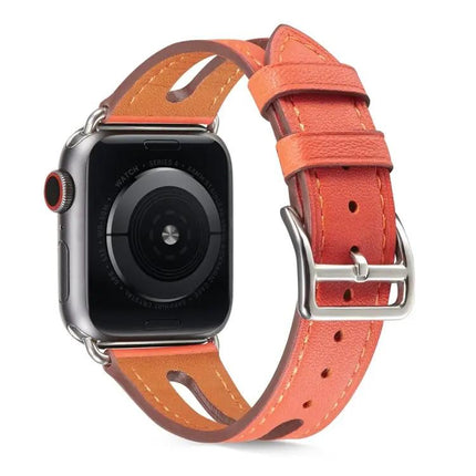 Top-Grain Leather Apple Watch Band Compatible 38-44mm