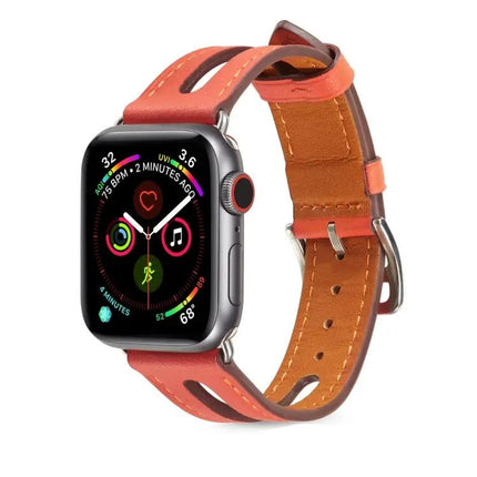 Top-Grain Leather Apple Watch Band Compatible 38-44mm