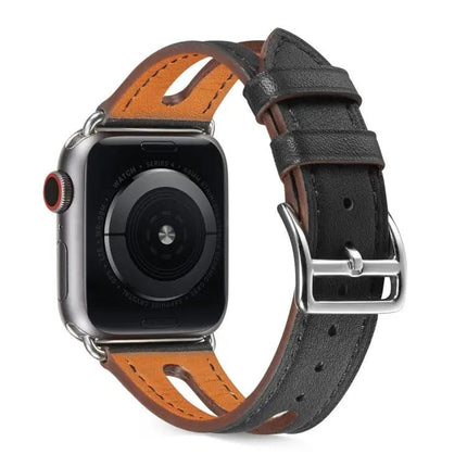 Top-Grain Leather Apple Watch Band Compatible 38-44mm