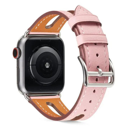 Top-Grain Leather Apple Watch Band Compatible 38-44mm