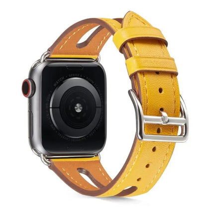 Top-Grain Leather Apple Watch Band Compatible 38-44mm