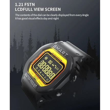Lokmat Smart Watch for Everyday Activity and Health Tracking – durable waterproof everyday fitness watch with 1.21" full-view LCD for steps, calories, notifications