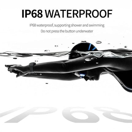 Lokmat Smart Watch for Daily Activity and Sleep Tracking - IP68 waterproof swimmer wearing watch tracking steps, heart rate and sleep