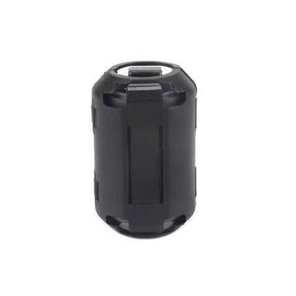 Ferrite Ring Cable Clip For 3.5mm Cables Anti Interference - black Ni‑Zn ferrite clamp with elastic clip for 3.5mm audio cable EMI suppression