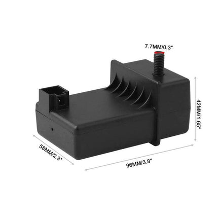 Mercedes-Benz ELV Direction Lock Simulator for W204 Models black replacement unit showing dimensions and connector