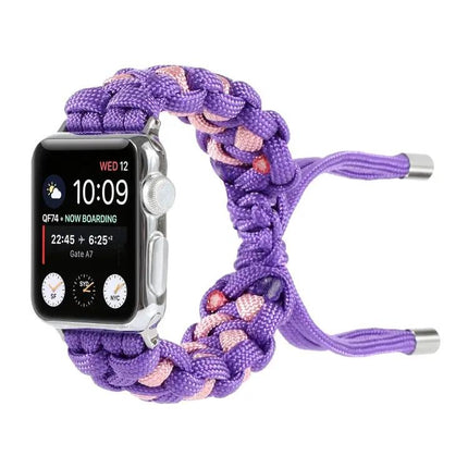 Braided Nylon Umbrella Cord Apple Watch Band 38-49mm