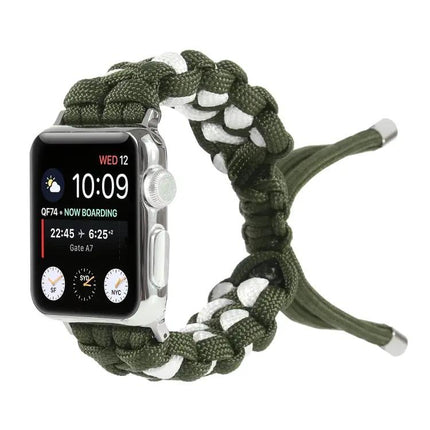 Braided Nylon Umbrella Cord Apple Watch Band 38-49mm