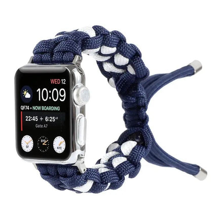 Braided Nylon Umbrella Cord Apple Watch Band 38-49mm