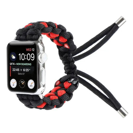 Braided Nylon Umbrella Cord Apple Watch Band 38-49mm