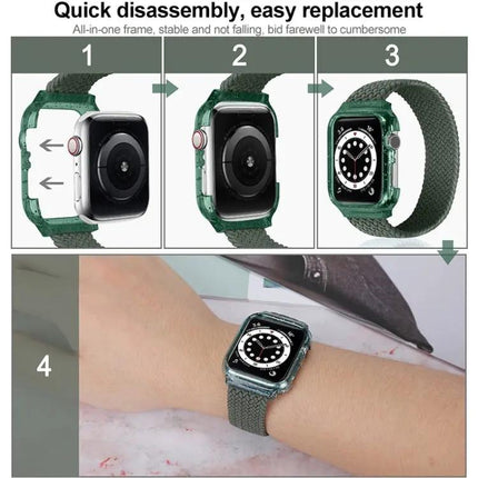 Woven Replacement Strap With Frame For Apple Watch 38/40mm