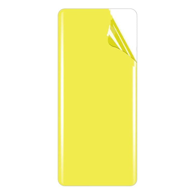 Soft TPU Full Coverage Screen Protector For Samsung And Xiaomi - yellow full-coverage TPU film applied to phone display