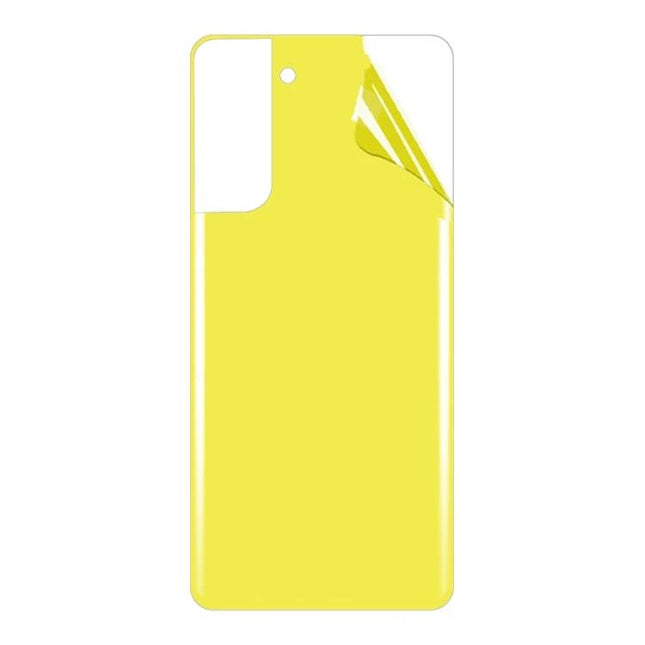 Full Coverage Rear Screen Protector for Samsung Galaxy S21 - soft TPU yellow rear film protecting back from scratches and dust