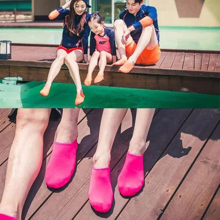 Non Slip Water Shoes Socks Cotton Quick Dry Textured Sole