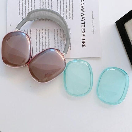 Protect Your AirPods Max with a Transparent Daily Case - clear mint earcup covers for sweat, dust and drop protection