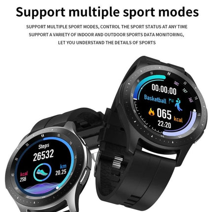 Daily Health Tracker Bracelet for Everyday Wellness Monitoring showing smartwatch faces with steps, calories and multiple sport modes