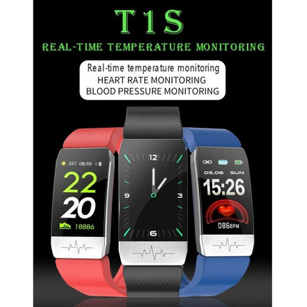 Daily Health Tracker Bracelet for Everyday Wellness - sleek fitness bands showing steps, heart rate, real-time temperature and sleep tracking