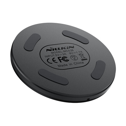 Nillkin MC026 Portable Wireless Charger 10W Fast Charge With Smart Chip slim black wireless charging pad with anti-slip pads and FOD safety