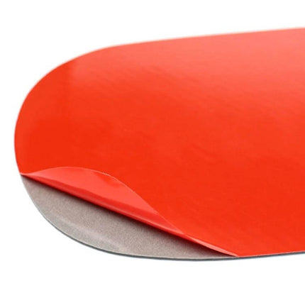 Mercedes-Benz Carbon Fiber Fuel Tank Cap Sticker For Car Decor red protective backing peel close-up