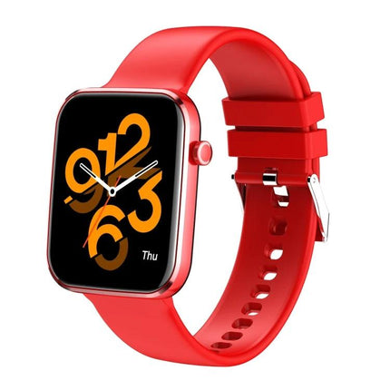 Smart Watch for Everyday Health and Activity Monitoring red sport smartwatch with heart rate and step tracking on wrist-style band