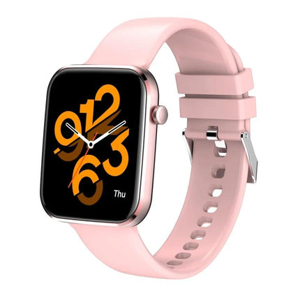 Smart Watch for Everyday Health and Activity Monitoring pink smartwatch with heart-rate and step tracking for daily use
