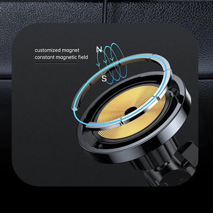 JOYROOM Magnetic Wireless Car Charger Holder for Smartphones showing magnetic coil and vent mount detail