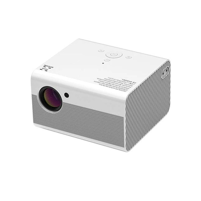 Portable Android Projector for Home Entertainment Use - white compact Full HD projector for movies, outdoor gatherings, and presentations