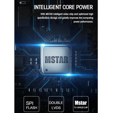 Portable Android Projector for Home Entertainment Use showcasing MSTAR intelligent core power chip and SPI flash, Double LVDS hardware features