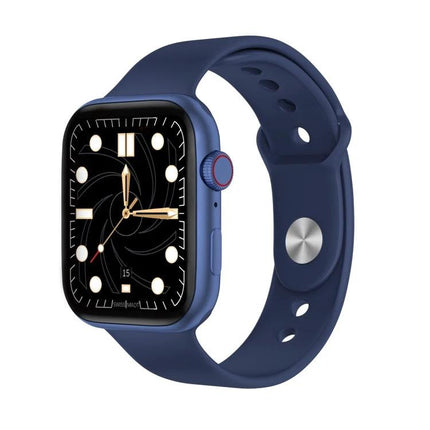 Versatile Smart Watch for Everyday Activity Tracking - navy blue smartwatch showing activity and heart rate monitoring with silicone band