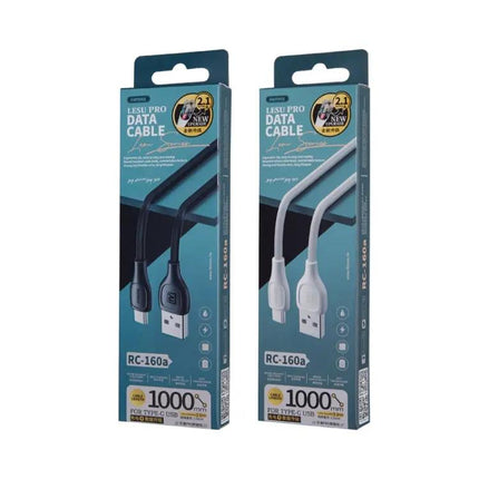 Remax Lesu Pro Series 2.1A Charging Data Cable 1m Type C 8 Pin Micro USB