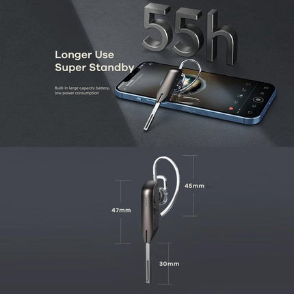 Remax Single Ear Bluetooth Headset For Hands Free Calls And Commute single‑ear Bluetooth 5.0 earphone metal body
