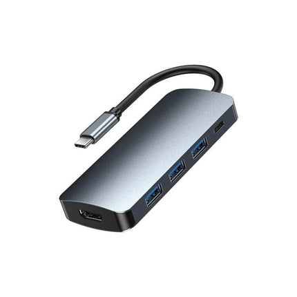 Remax 5-in-1 Type-C Docking Station for Multi-Device Connections compact hub with HDMI and three USB ports