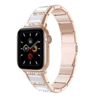 For Apple Watch Series 7  41mm / & 6 & SE & 5 & 4 40mm / Gold+White