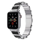 For Apple Watch Series 8&7 41mm / SE 2&6&SE&5&4 40mm / 3&2&1 38mm / Silver+Black