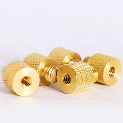 BEXIN 1/4 Inch Female to 3/8 Inch Male Tripod Adapter brass thread converter for cameras and tripods, knurled grip, pack of adapters