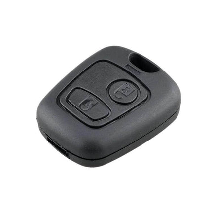 Replacement Key Case for Peugeot 2-Button Car Keys black replacement housing for worn 2-button key fob, no electronics included