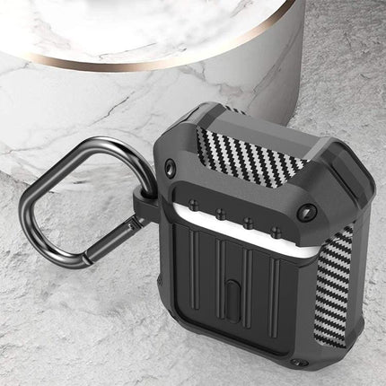 Durable Protective Case for AirPods in Daily Travel Essentials – rugged dustproof AirPods case with hook for commuting and easy charging access