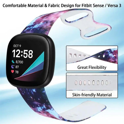 Fitbit Versa 3 Replacement Silicone Strap Band 140 And 100mm