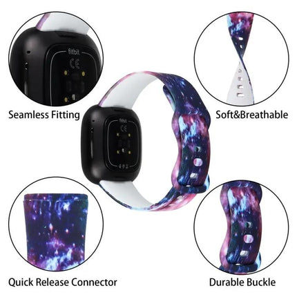 Fitbit Versa 3 Replacement Silicone Strap Band 140 And 100mm