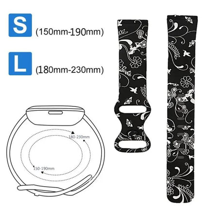 Fitbit Versa 3 Replacement Silicone Strap Band 140 And 100mm