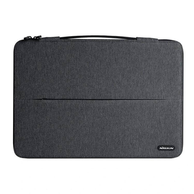 Nillkin Multifunctional Laptop Sleeve for Up to 16-Inch Devices — slim gray protective sleeve with handle, front pocket and organizer for travel and work