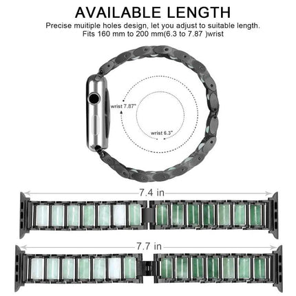 Emerald Stainless Steel Watch Band Fits Apple Watch 38-49mm