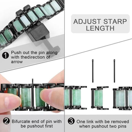 Emerald Stainless Steel Watch Band Fits Apple Watch 38-49mm