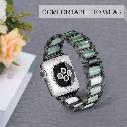 Emerald Stainless Steel Watch Band Fits Apple Watch 38-49mm